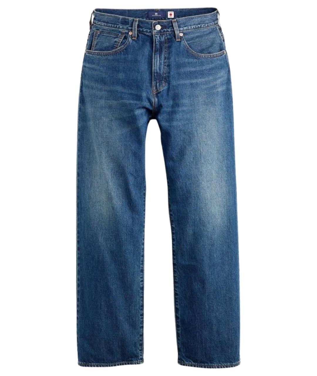LEVI'S Синие хлопковые прямые джинсы, фото 1