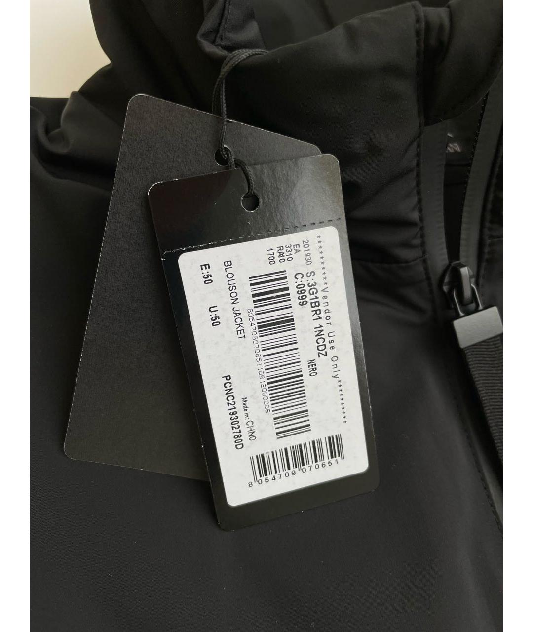 EMPORIO ARMANI Черная полиэстеровая куртка, фото 6