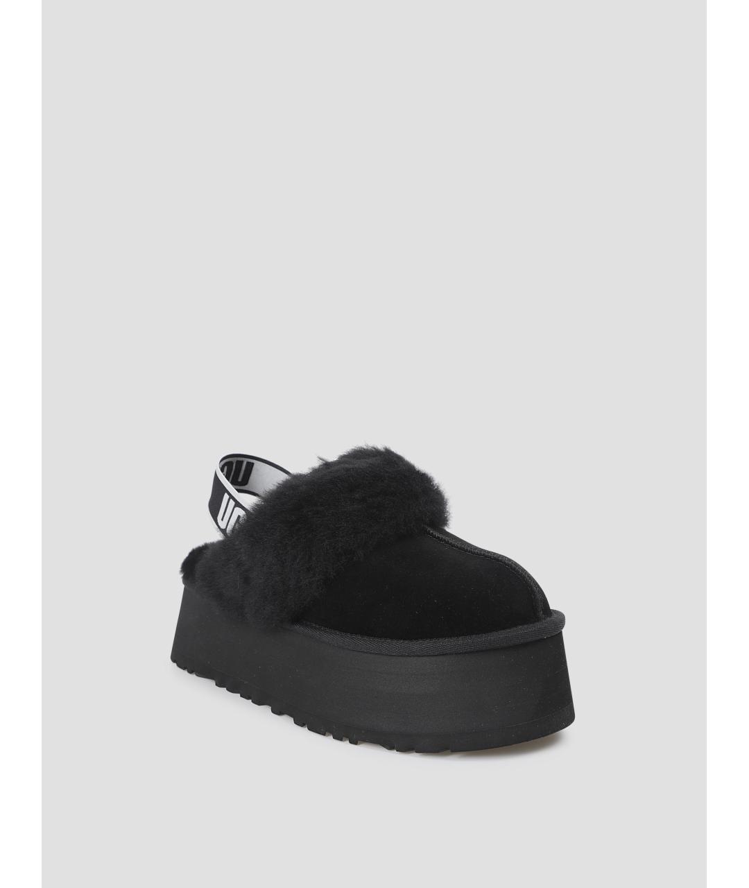 UGG Черные замшевые сабо, фото 2
