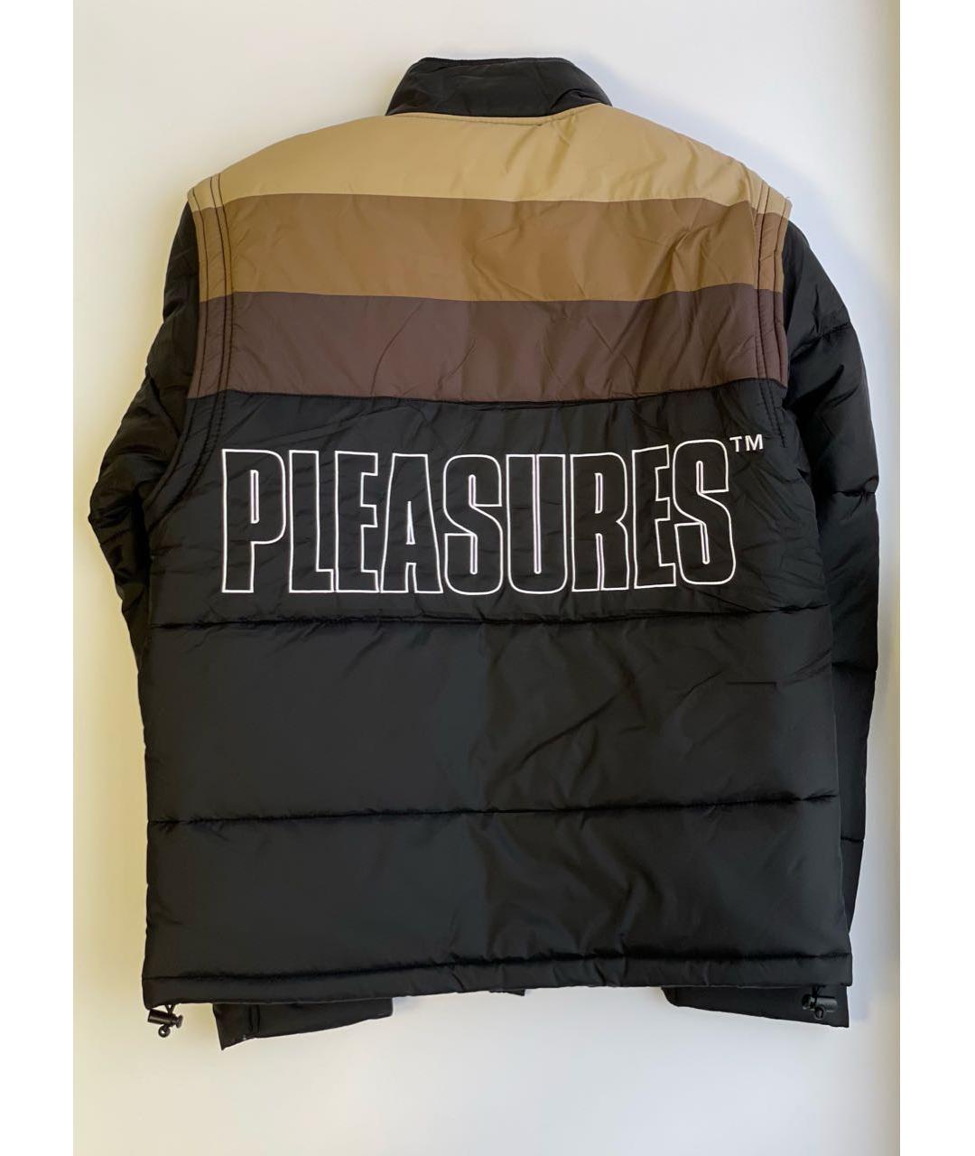 Pleasures Черная полиэстеровая куртка, фото 5