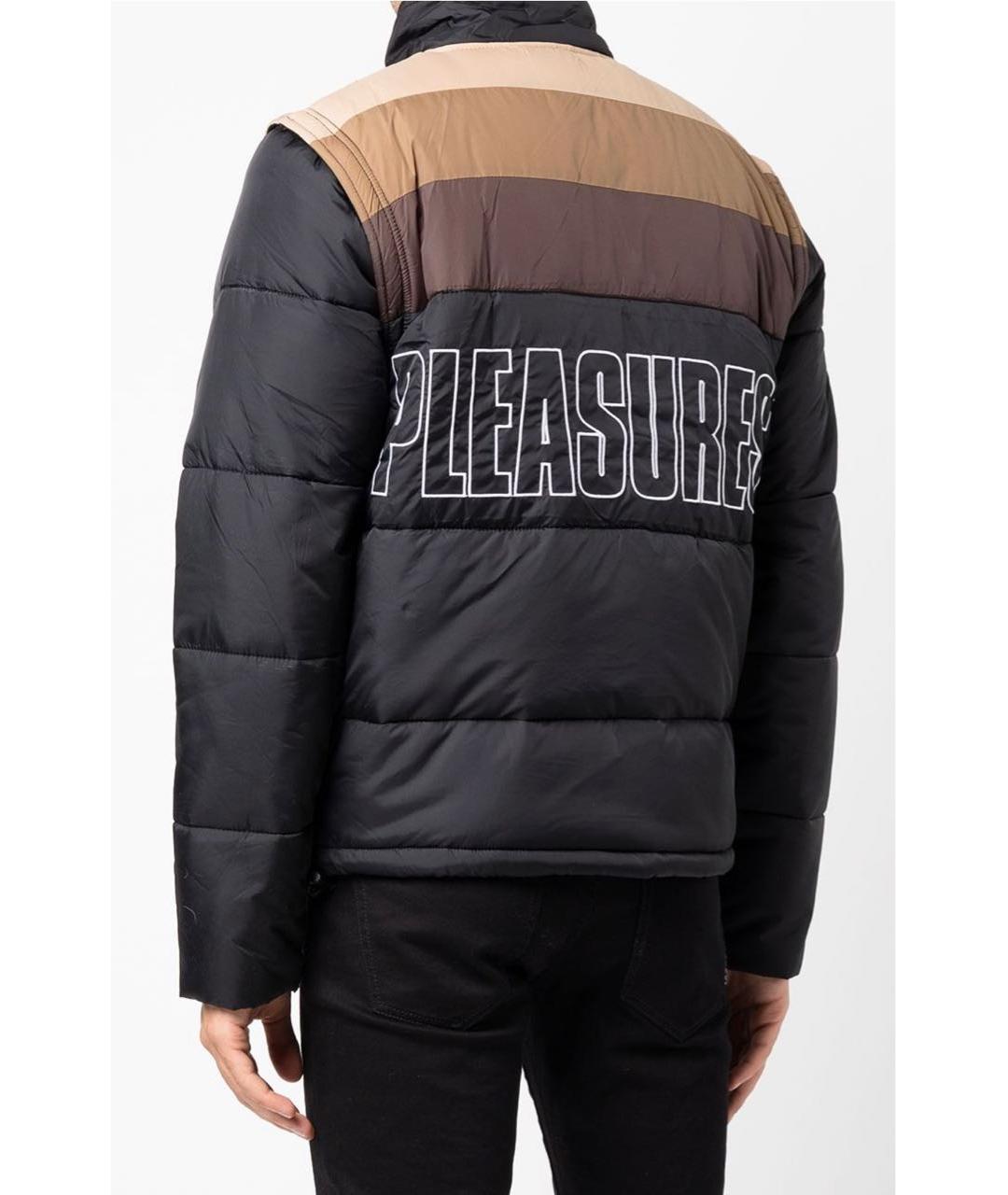 Pleasures Черная полиэстеровая куртка, фото 2