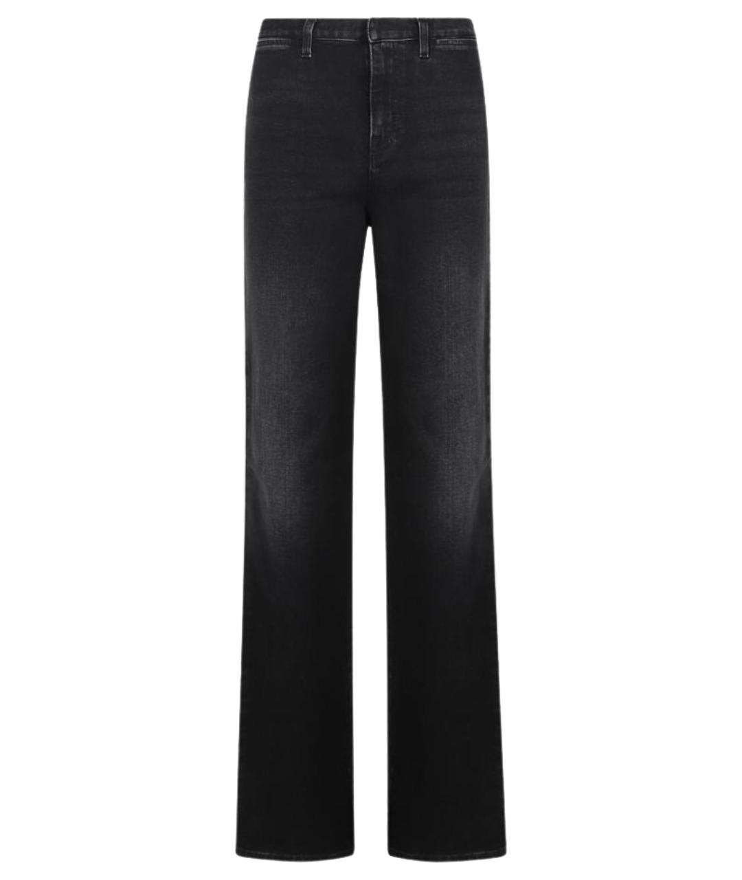 GUCCI Черные хлопковые прямые джинсы, фото 1