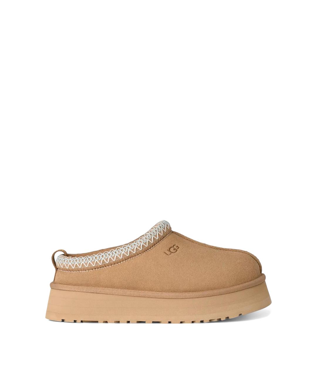 UGG Бежевые замшевые сабо, фото 1