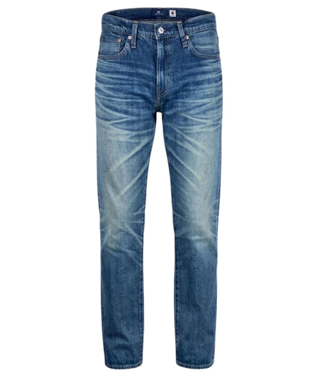 LEVI'S Синие хлопковые прямые джинсы, фото 1