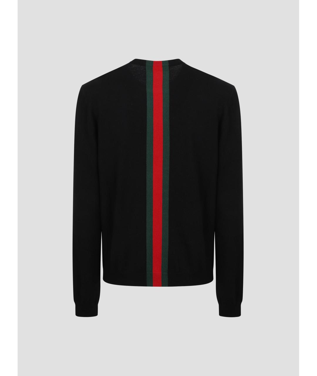 GUCCI Черный кашемировый джемпер / свитер, фото 3