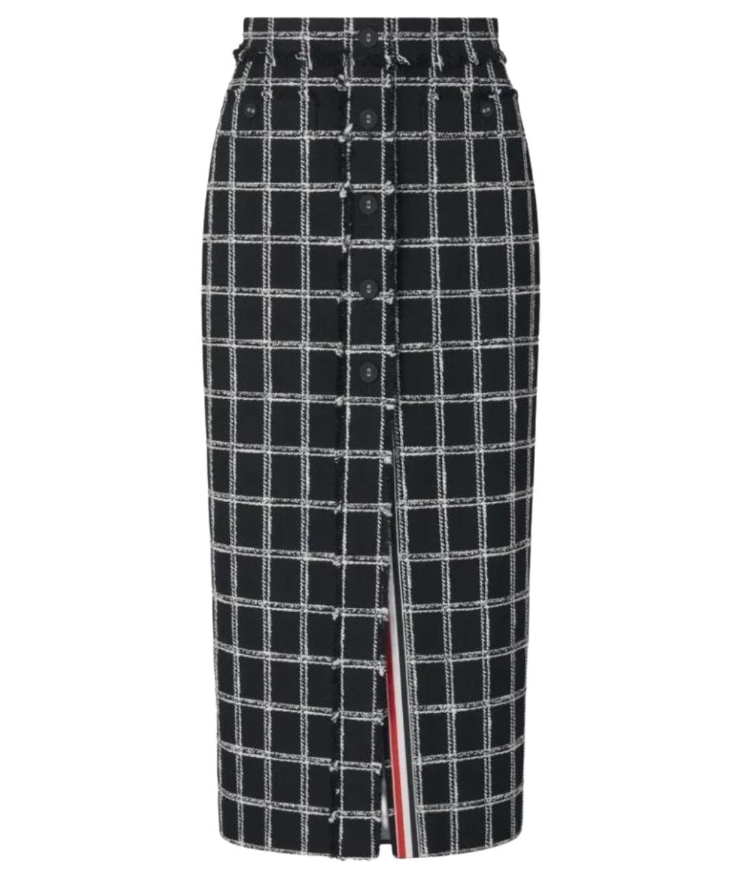 THOM BROWNE Мульти хлопковая юбка миди, фото 1
