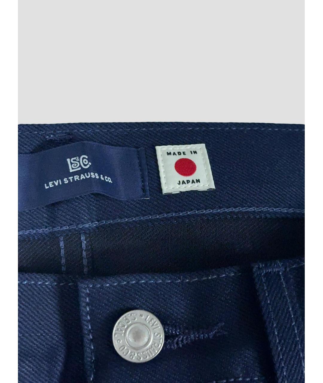 LEVI'S Синие хлопковые прямые джинсы, фото 3