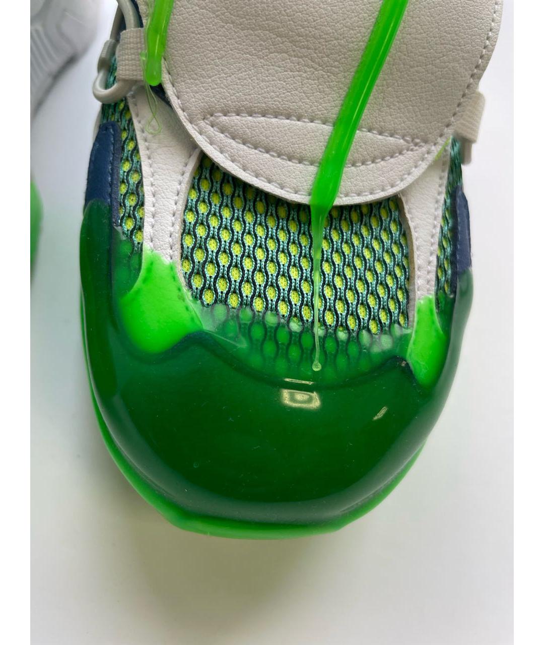 ICEBERG Зеленые кожаные кроссовки, фото 4