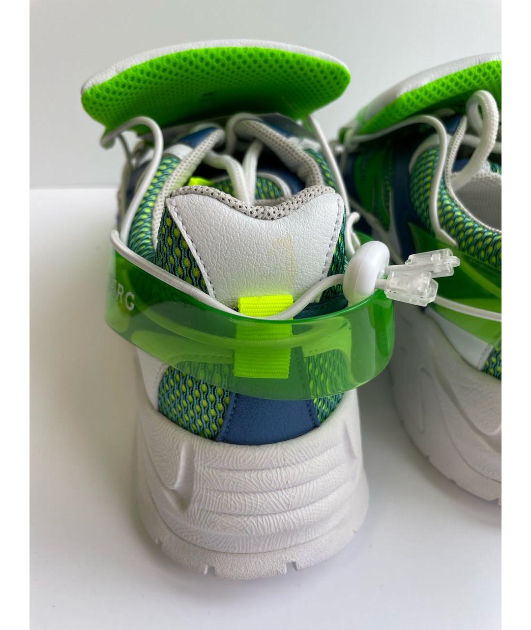 ICEBERG Зеленые кожаные кроссовки, фото 8