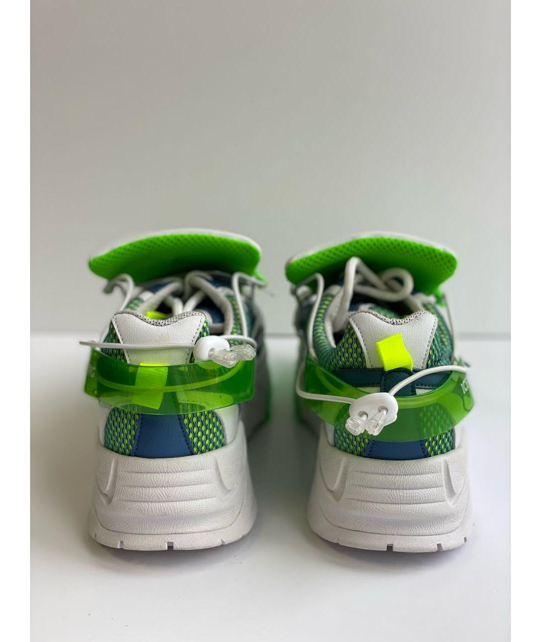 ICEBERG Зеленые кожаные кроссовки, фото 3