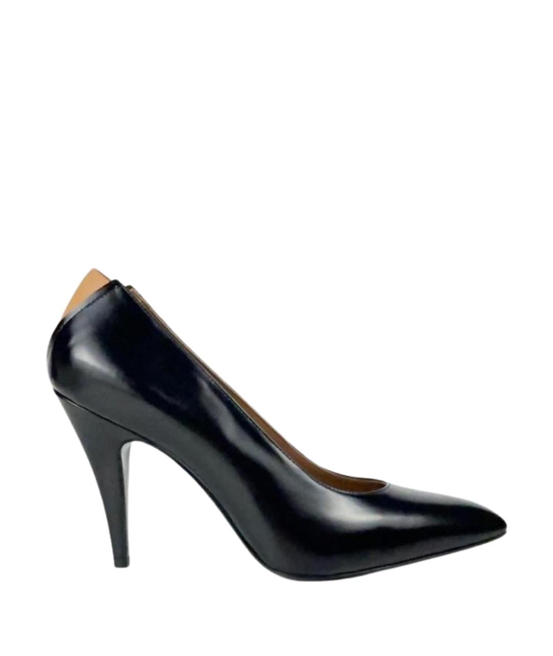 JIL SANDER Черные кожаные туфли, фото 1