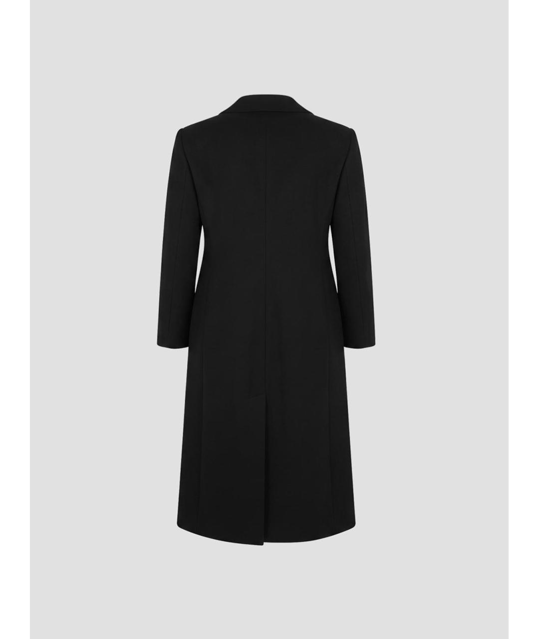 JIL SANDER Черное шерстяное пальто, фото 2