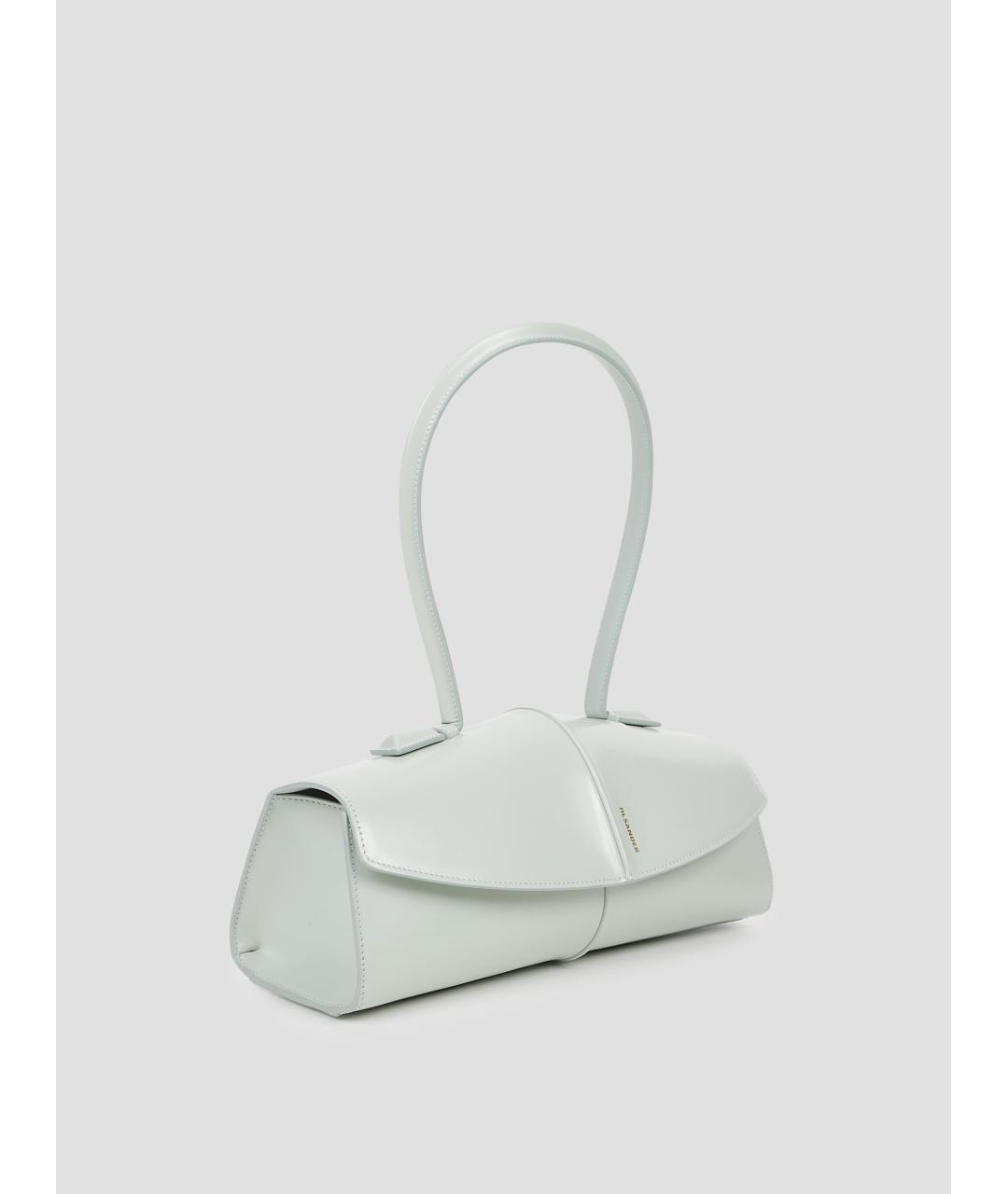 JIL SANDER Голубая кожаная сумка через плечо, фото 2