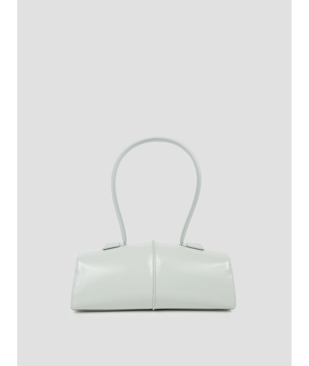 JIL SANDER Голубая кожаная сумка через плечо, фото 3