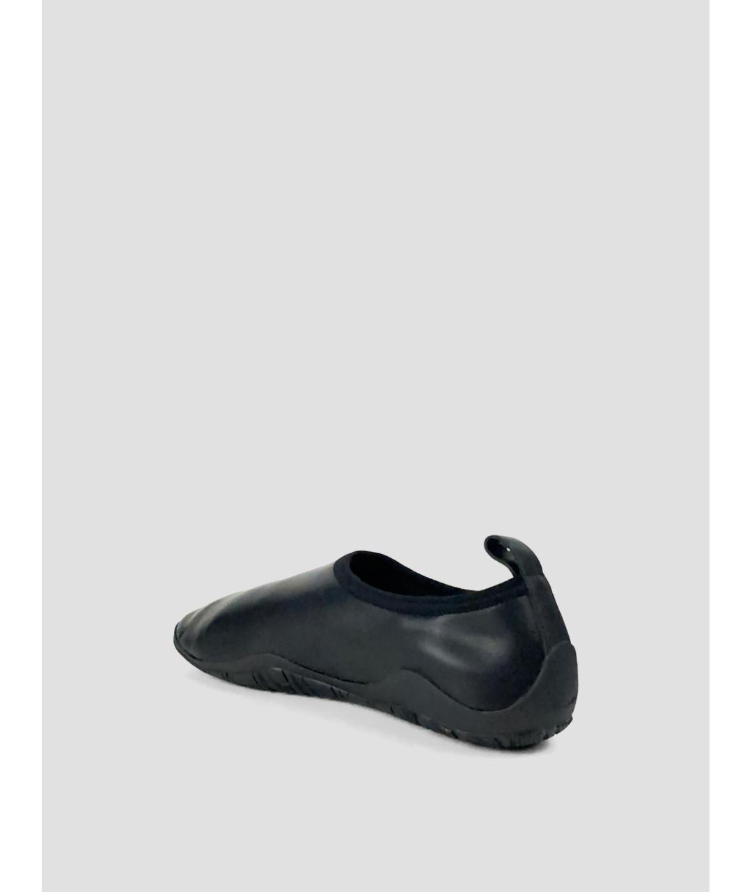 JIL SANDER Черные кожаные лоферы, фото 2