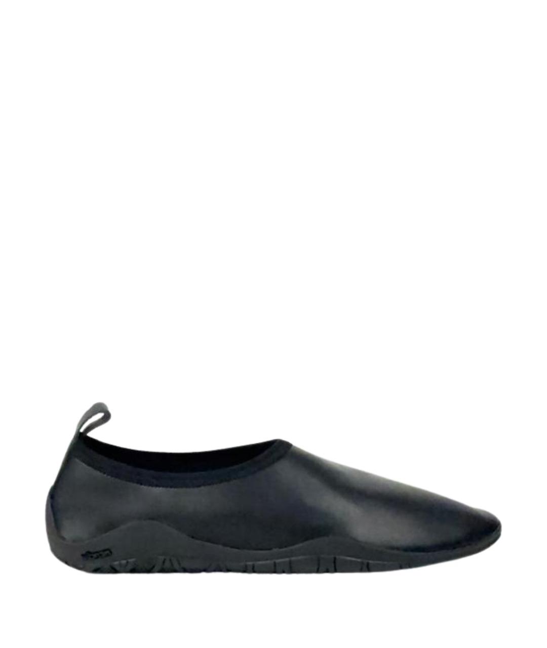 JIL SANDER Черные кожаные лоферы, фото 1