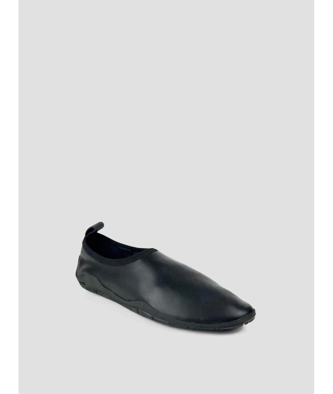 JIL SANDER Черные кожаные лоферы, фото 3