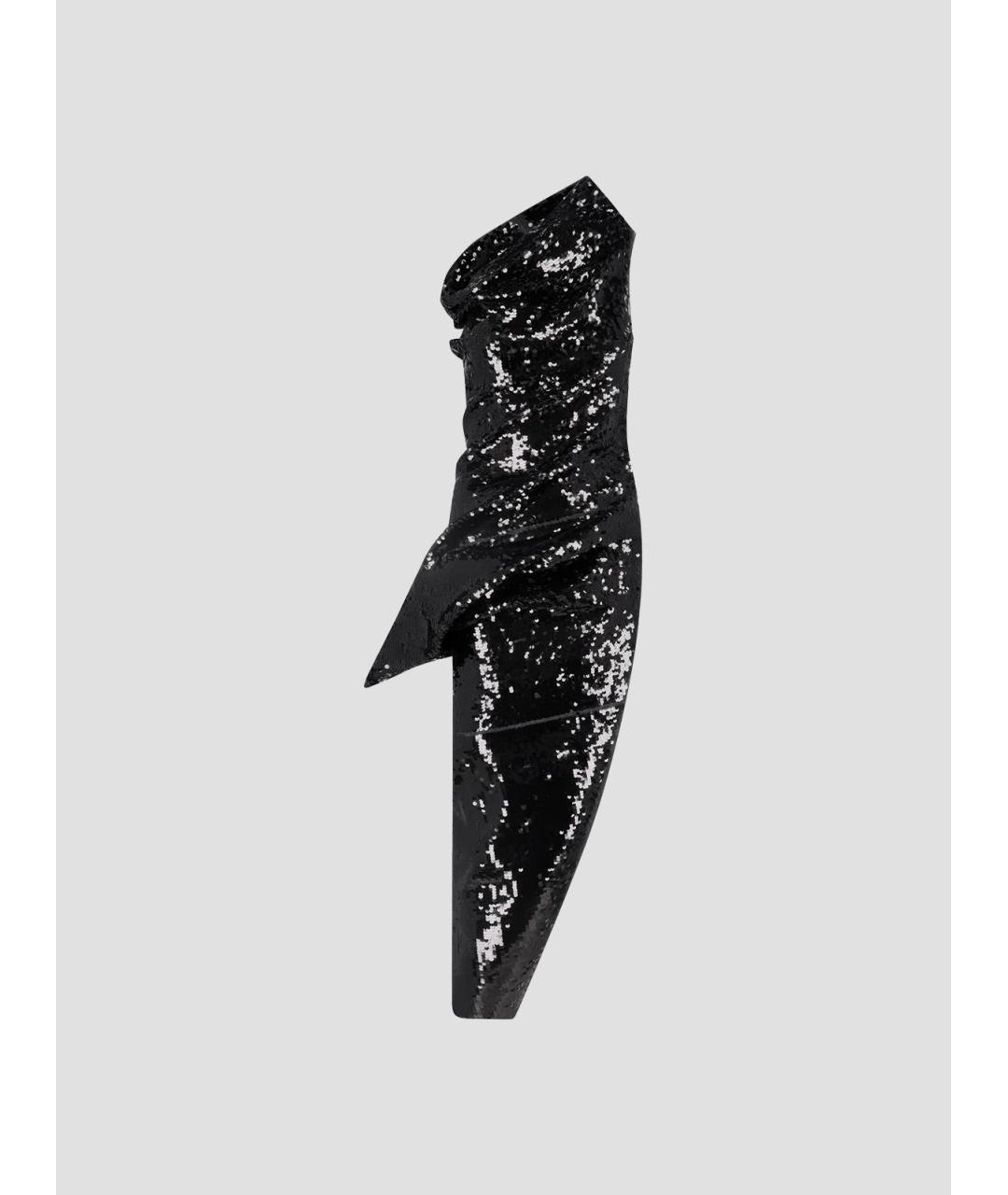 RICK OWENS Черное деним вечернее платье, фото 4