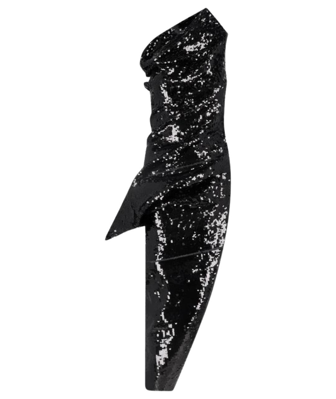 RICK OWENS Черное деним вечернее платье, фото 1