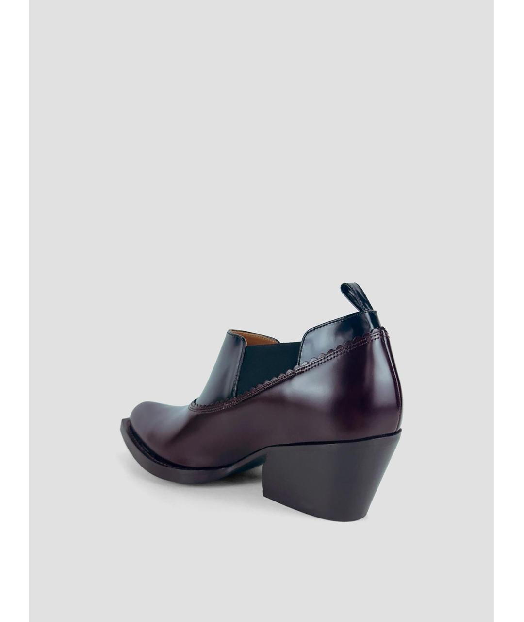 MARNI Коричневые кожаные ботильоны, фото 2