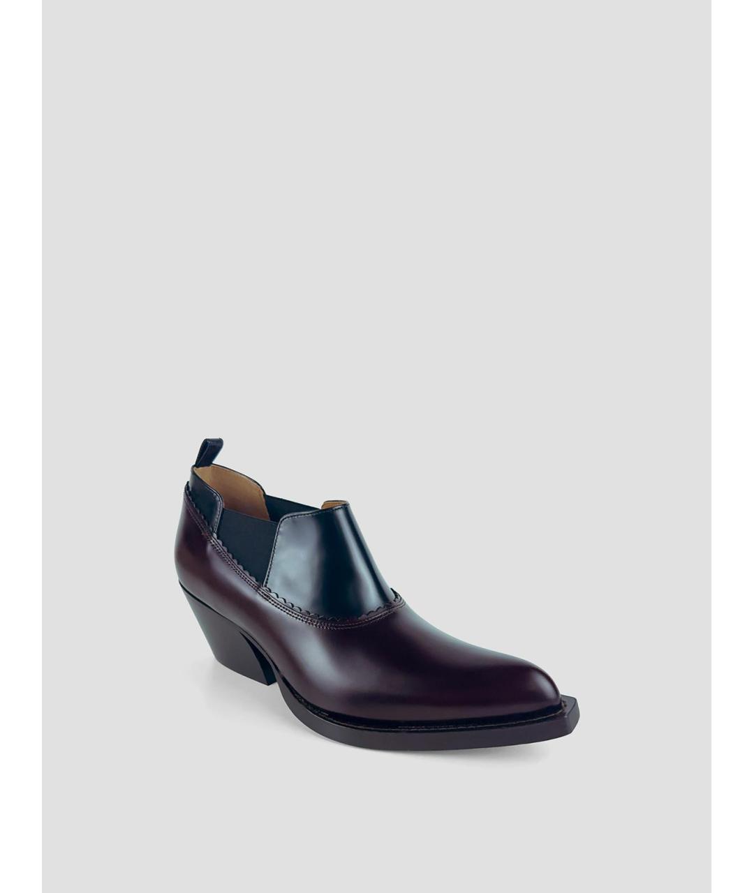 MARNI Коричневые кожаные ботильоны, фото 3
