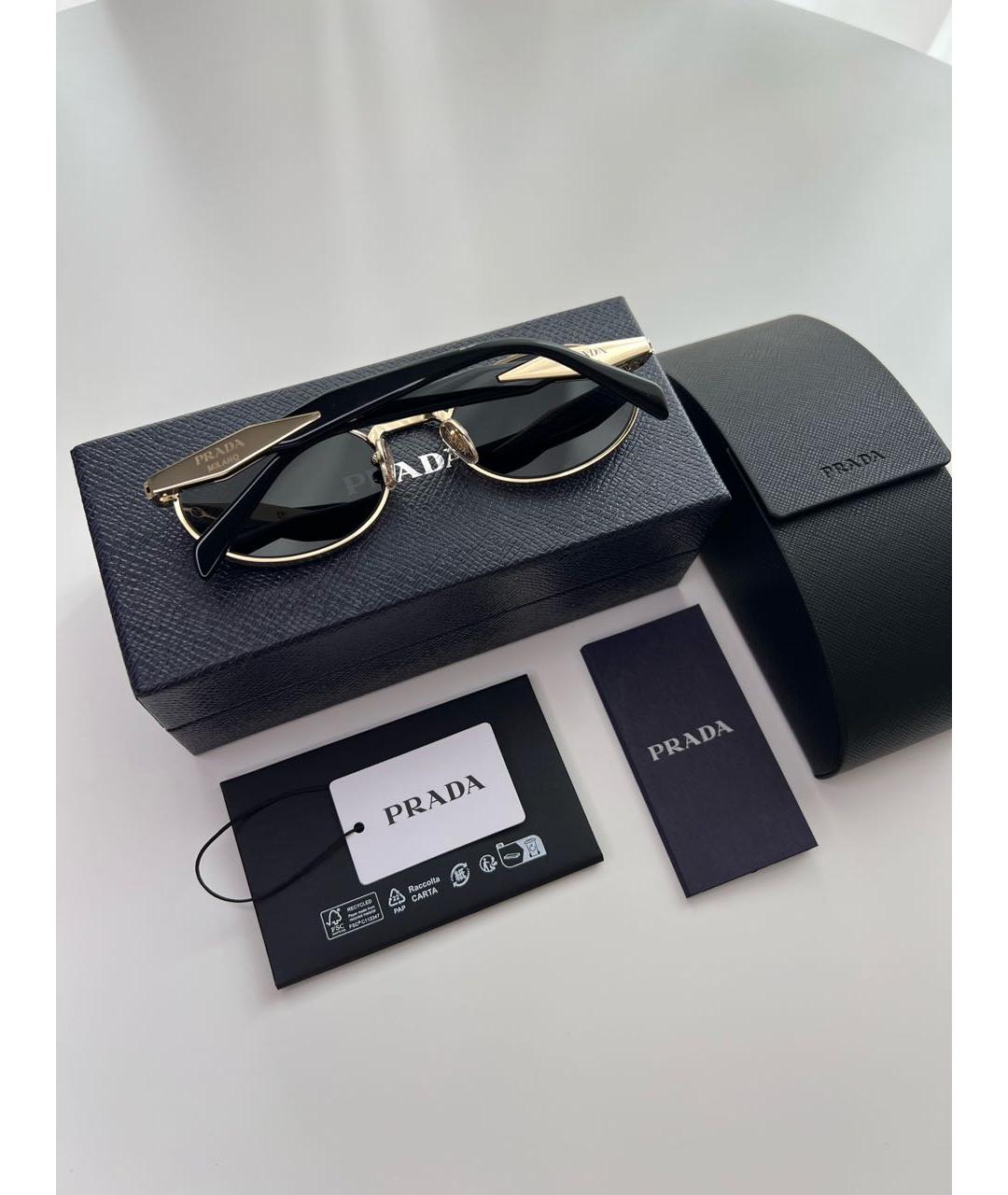 PRADA Мульти металлические солнцезащитные очки, фото 2