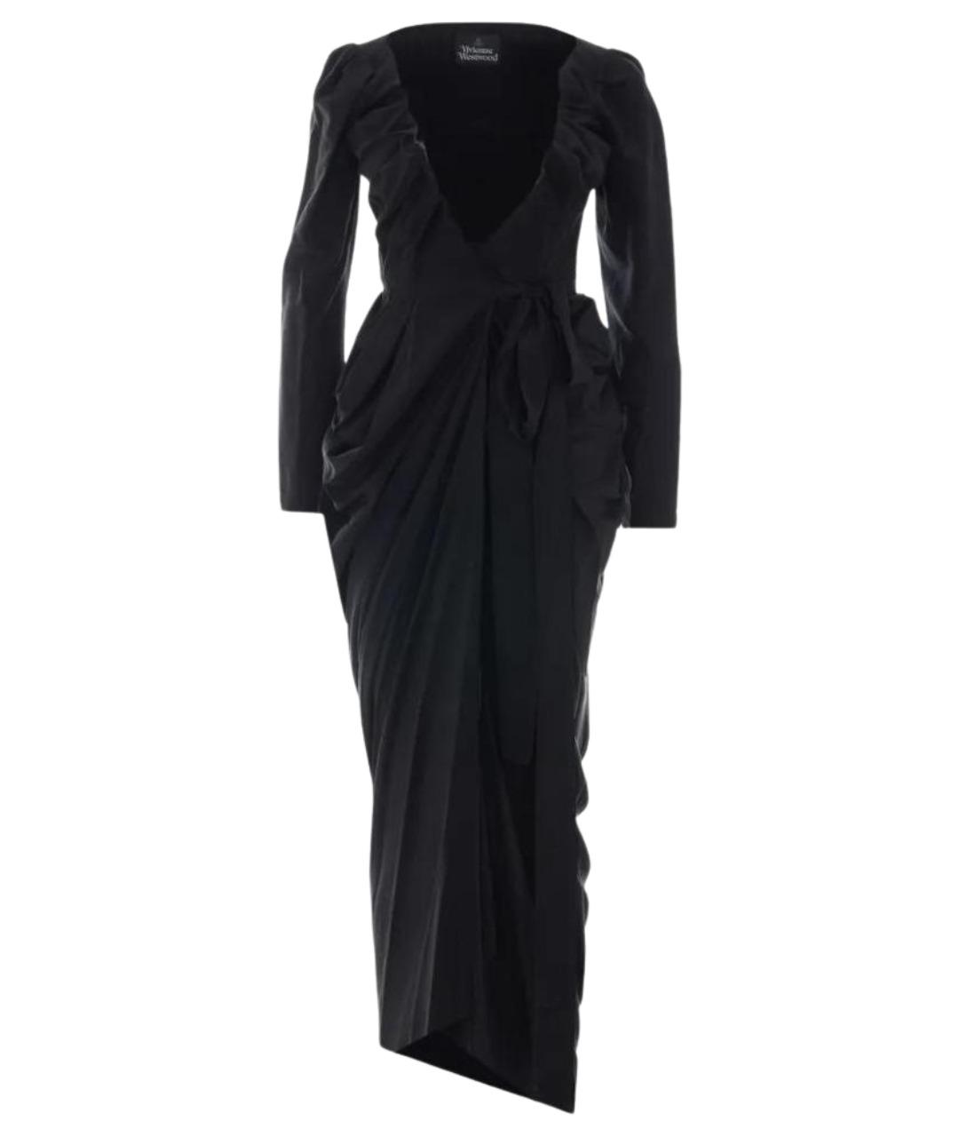 VIVIENNE WESTWOOD Черное вискозное вечернее платье, фото 1