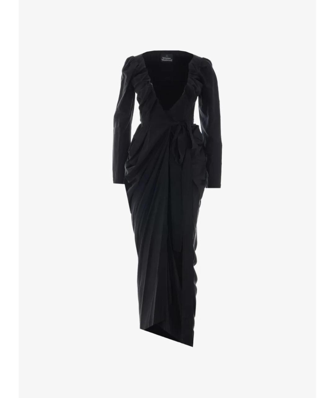 VIVIENNE WESTWOOD Черное вискозное вечернее платье, фото 3