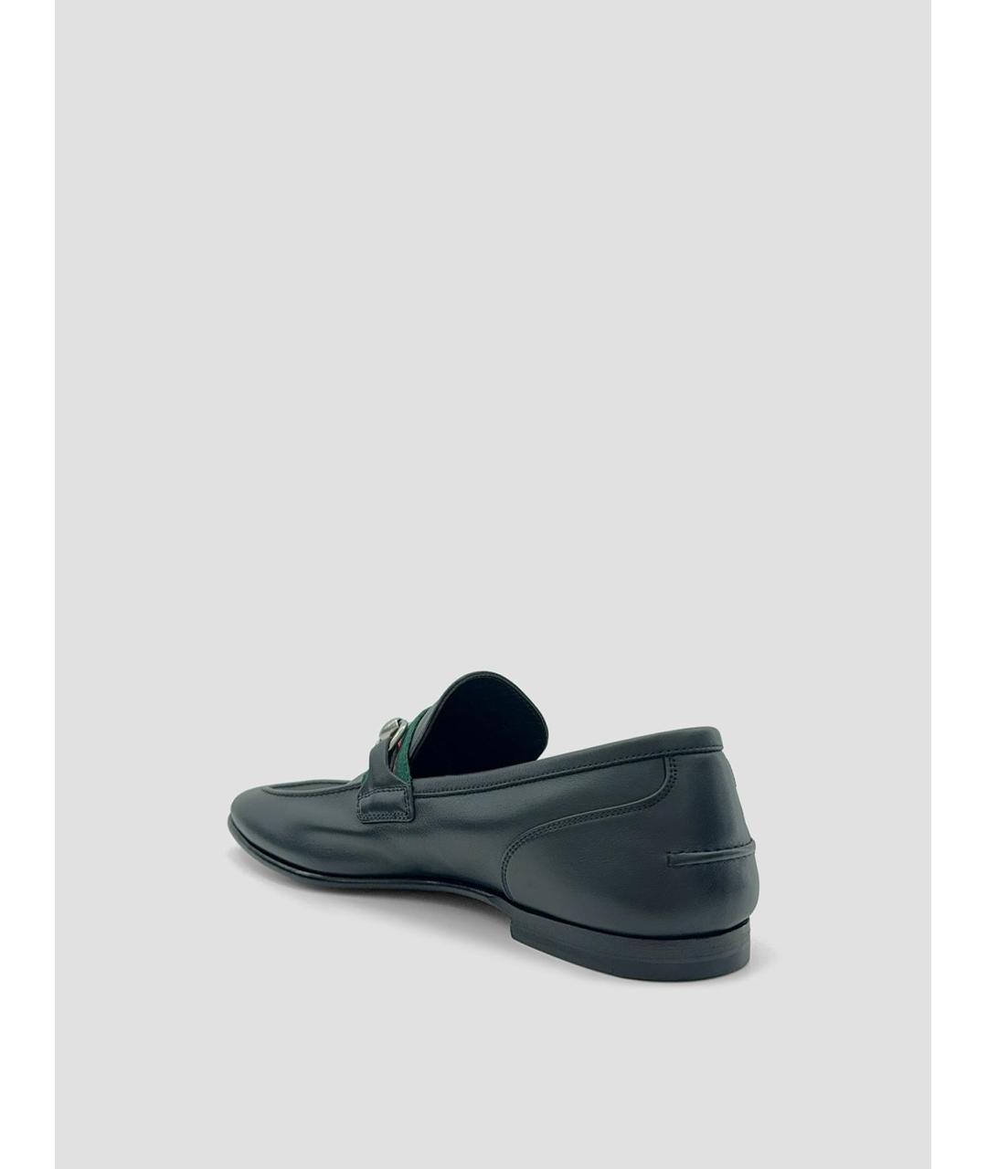 GUCCI Черные кожаные лоферы, фото 3