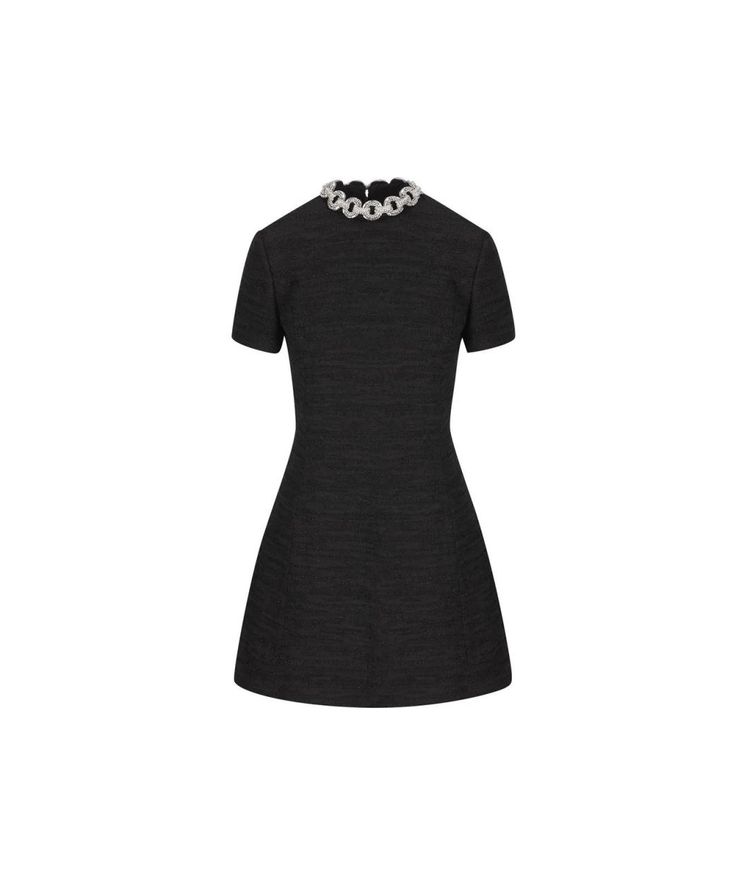 VALENTINO Черное хлопковое коктейльное платье, фото 1