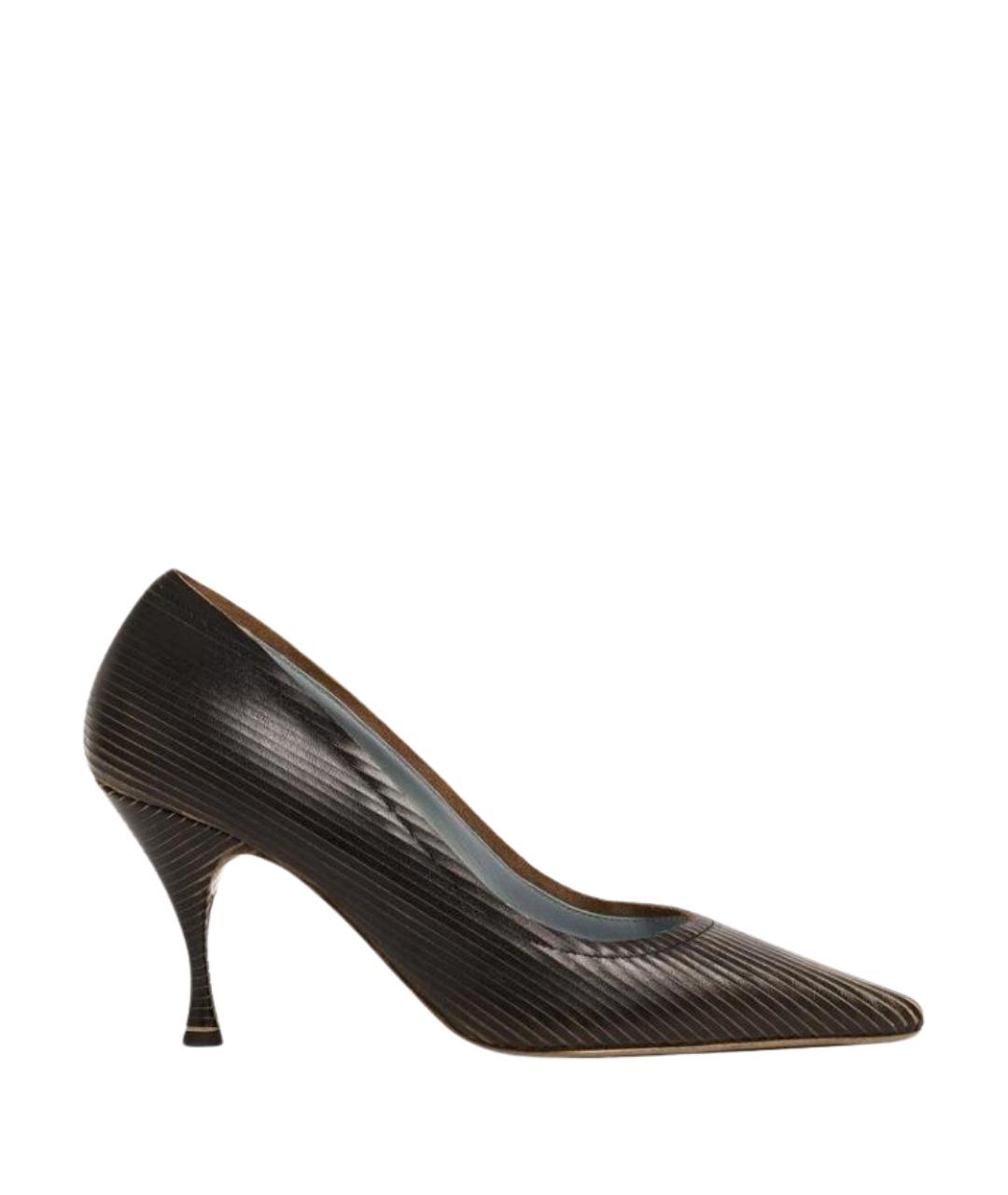 VIVIENNE WESTWOOD Черные кожаные туфли, фото 1