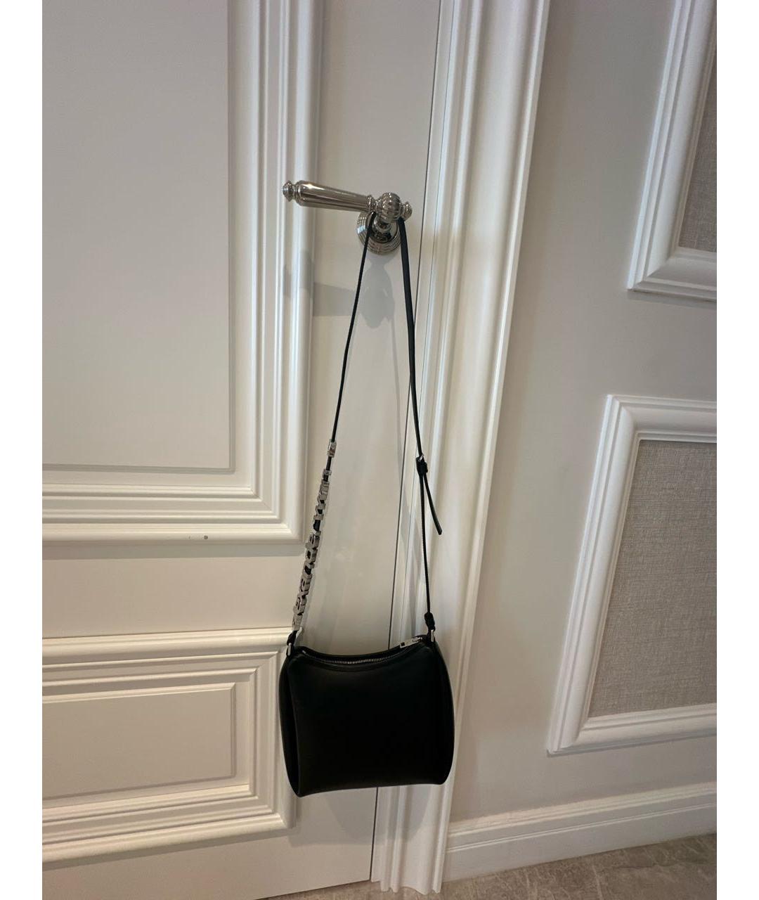 ALEXANDER WANG Черная кожаная сумка через плечо, фото 9