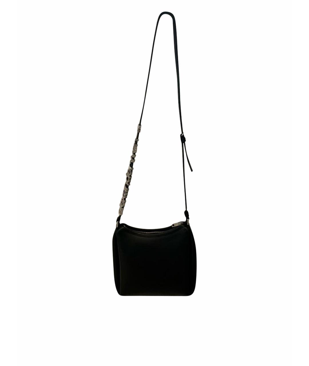 ALEXANDER WANG Черная кожаная сумка через плечо, фото 1