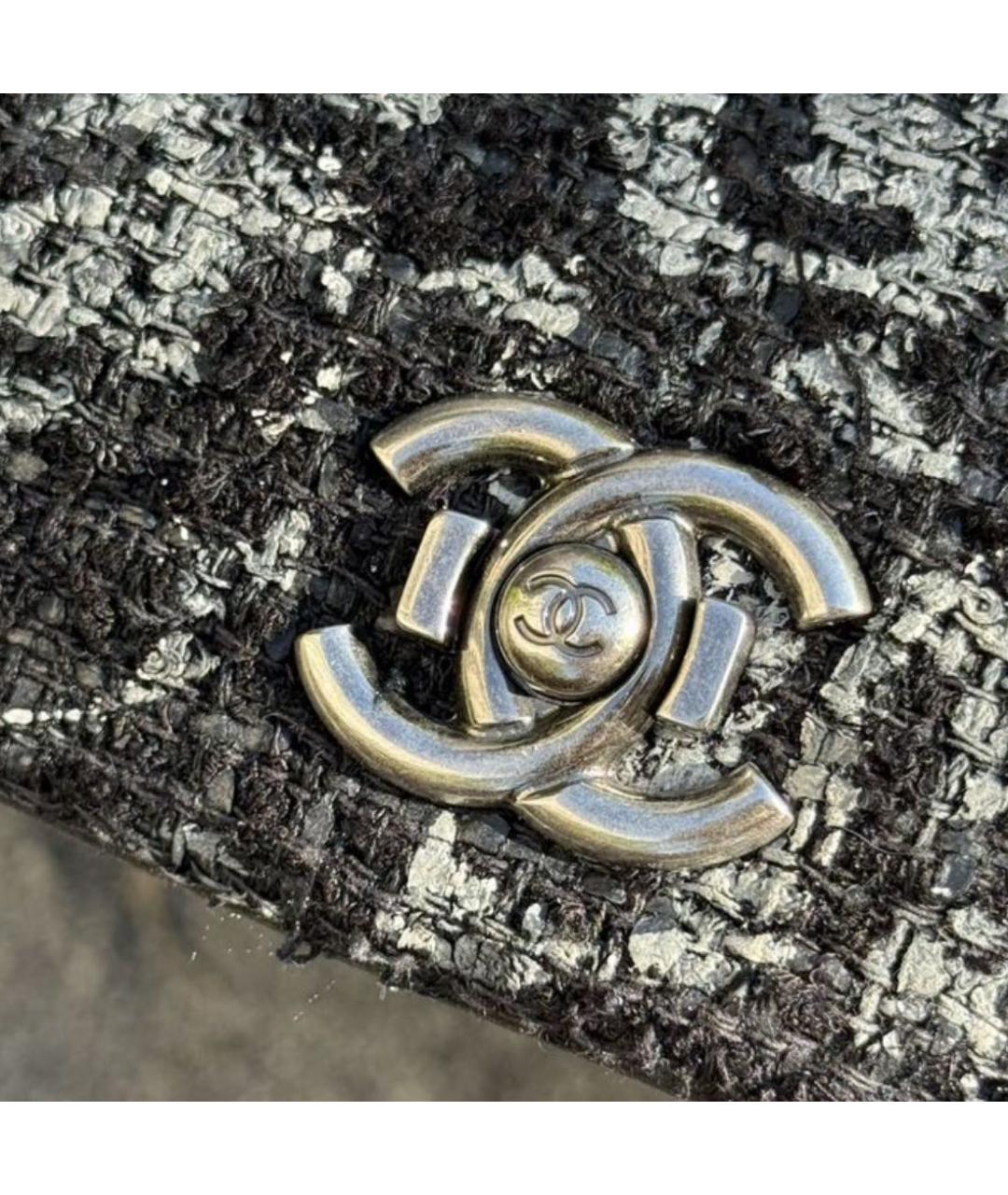 CHANEL Черная кожаная сумка через плечо, фото 2