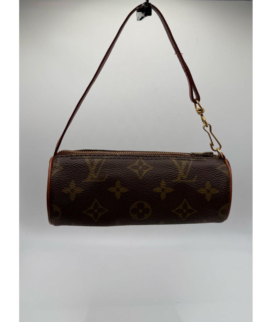 LOUIS VUITTON Коричневая сумка с короткими ручками из канвы, фото 7