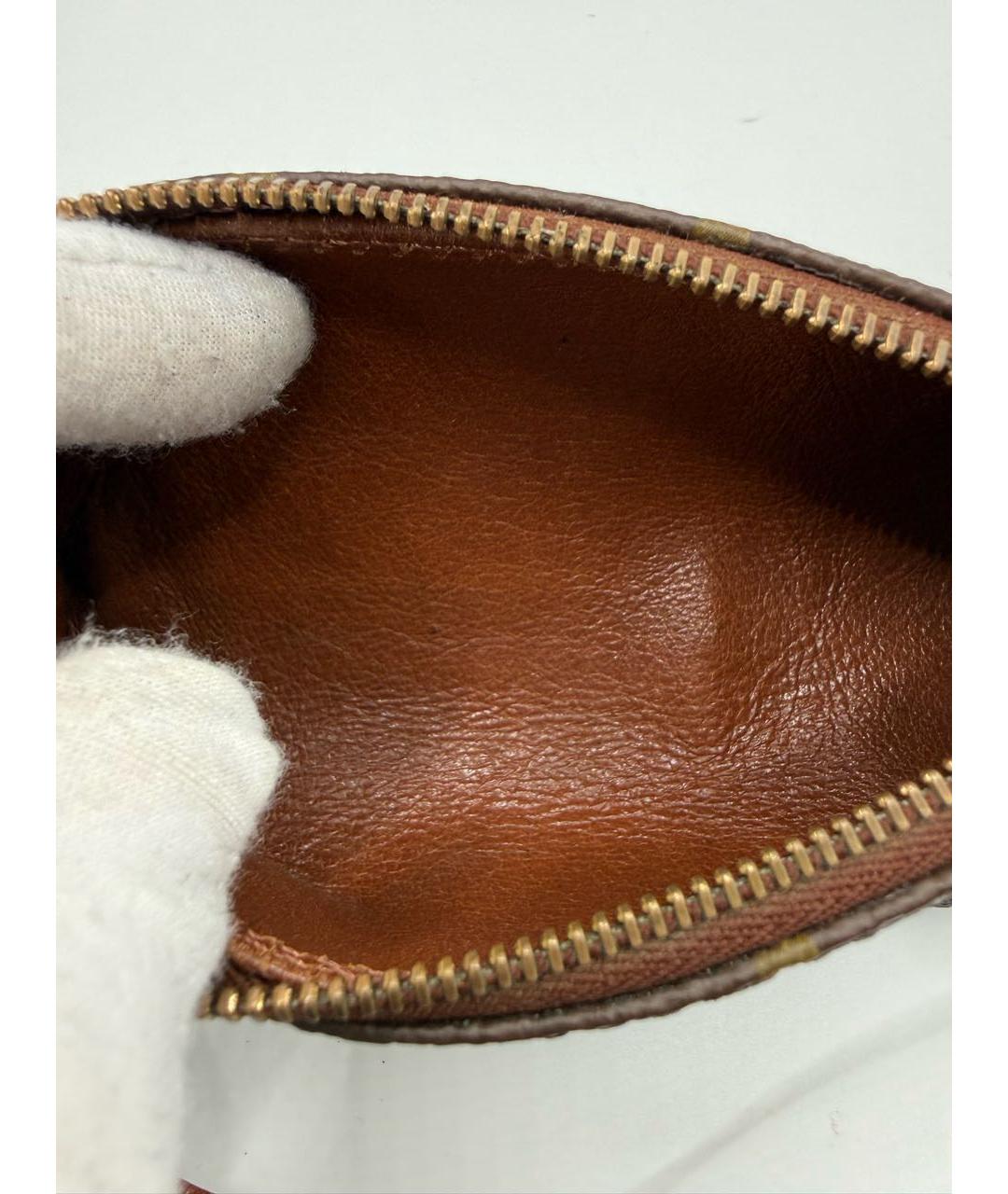 LOUIS VUITTON Коричневая сумка с короткими ручками из канвы, фото 6