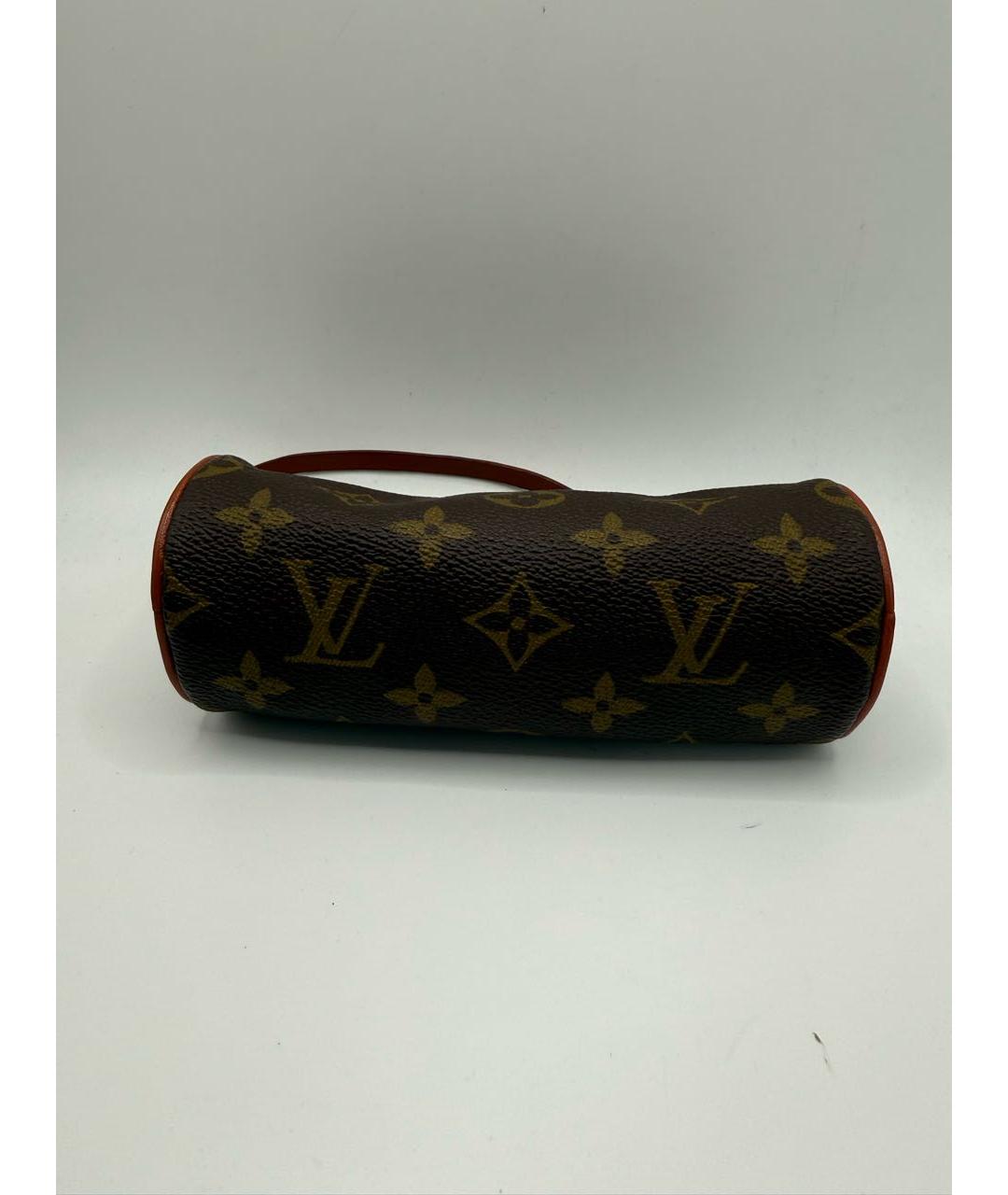 LOUIS VUITTON Коричневая сумка с короткими ручками из канвы, фото 5