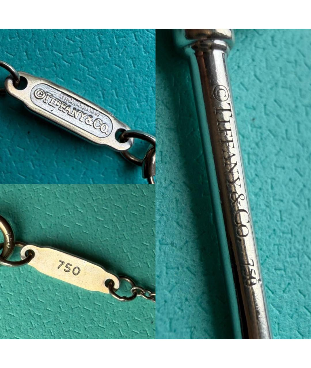 TIFFANY&CO Серая подвеска из белого золота, фото 4
