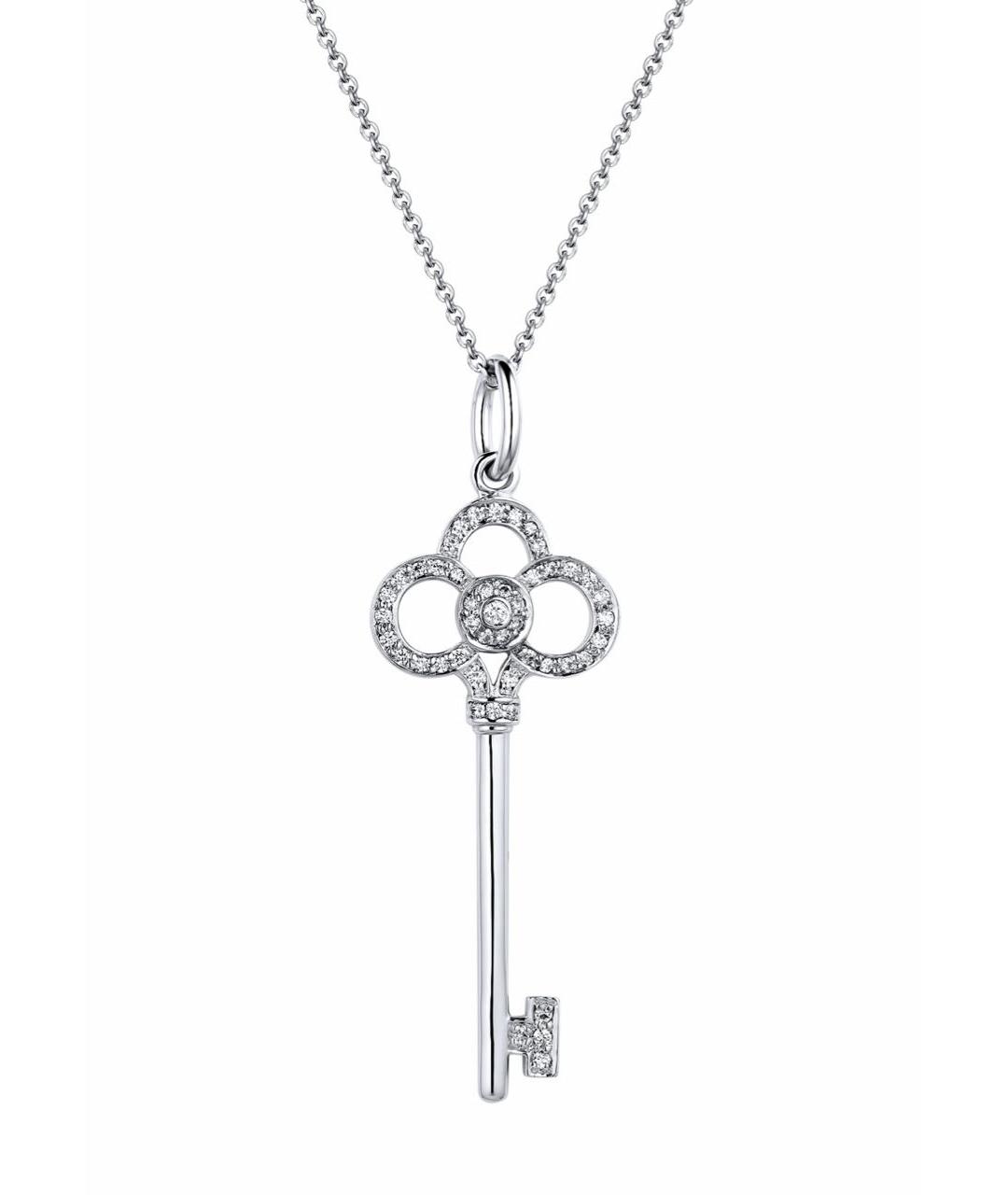 TIFFANY&CO Серая подвеска из белого золота, фото 9