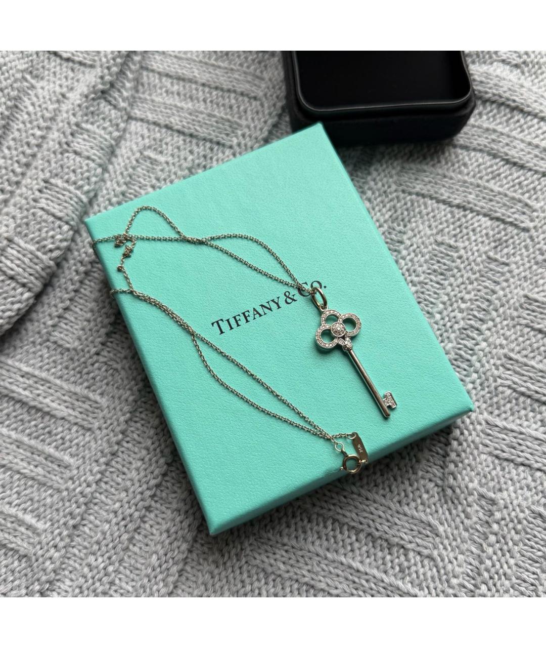 TIFFANY&CO Серая подвеска из белого золота, фото 3