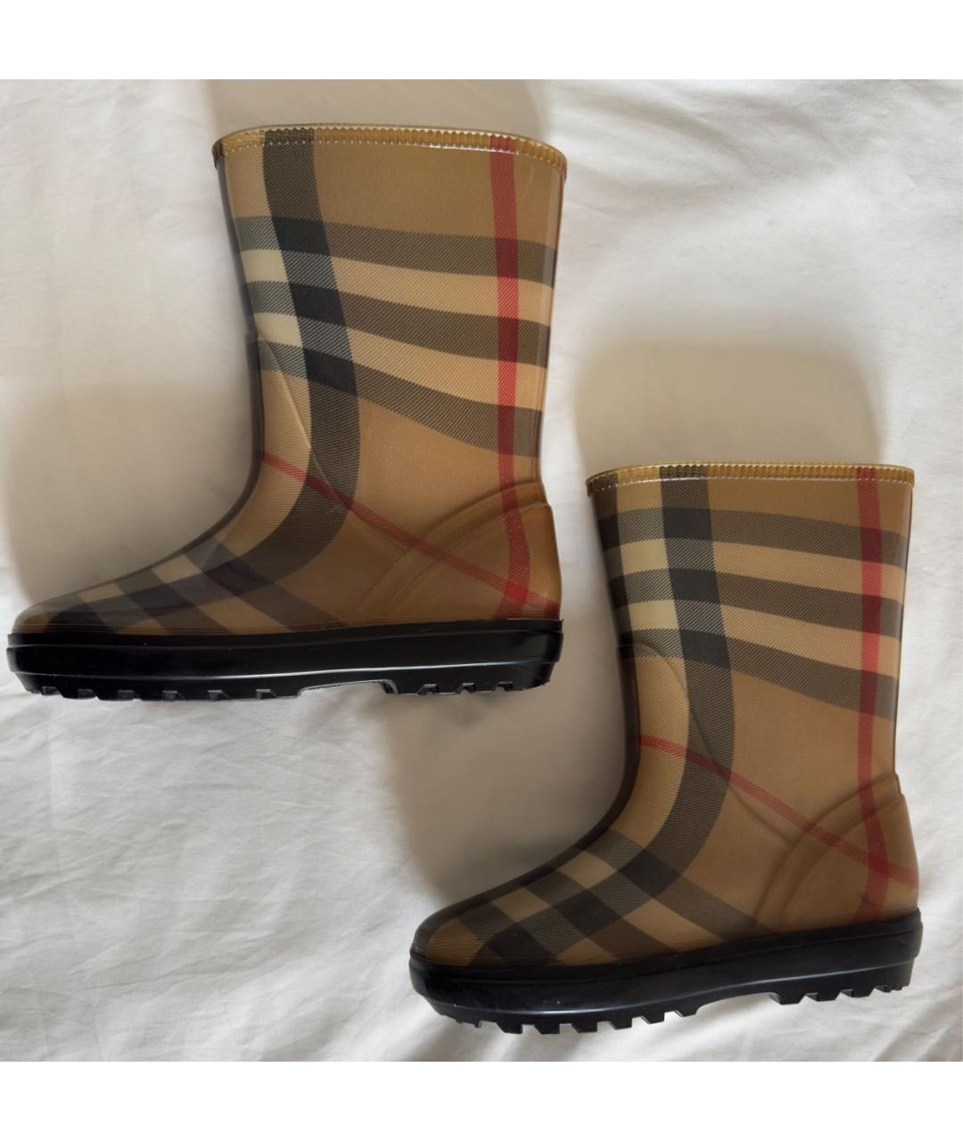 BURBERRY Бежевые сапоги, фото 5
