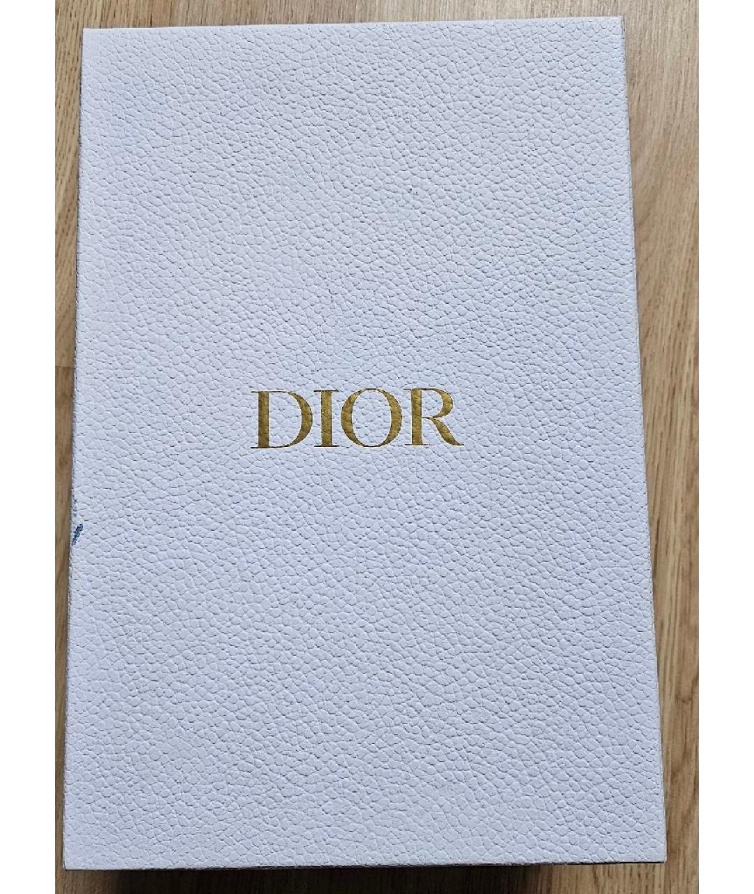 CHRISTIAN DIOR Белые кожаные шлепанцы, фото 7
