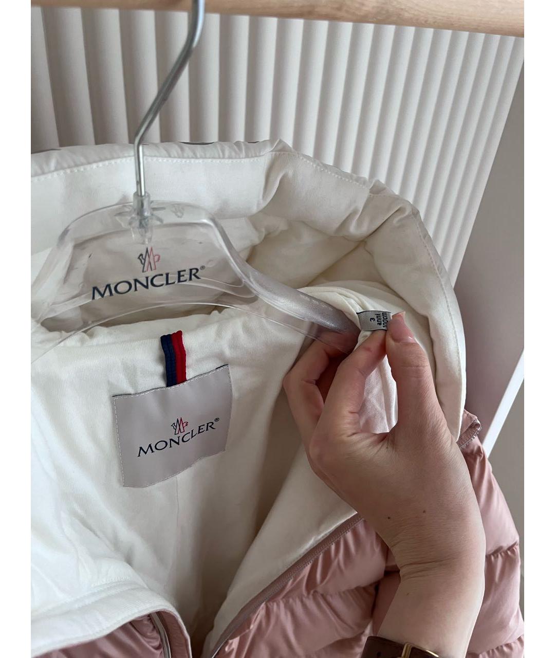 MONCLER Розовый комбинезон, фото 6