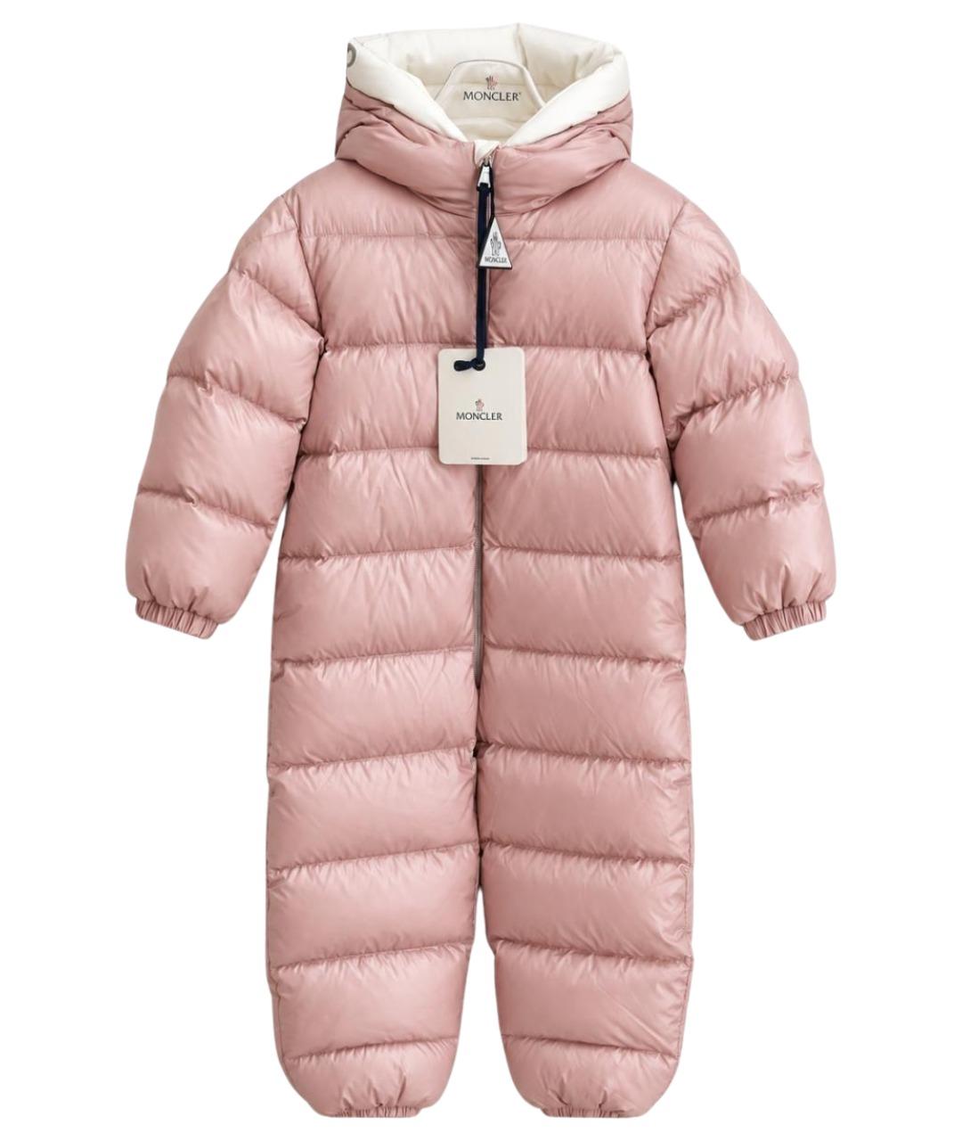 MONCLER Розовый комбинезон, фото 1