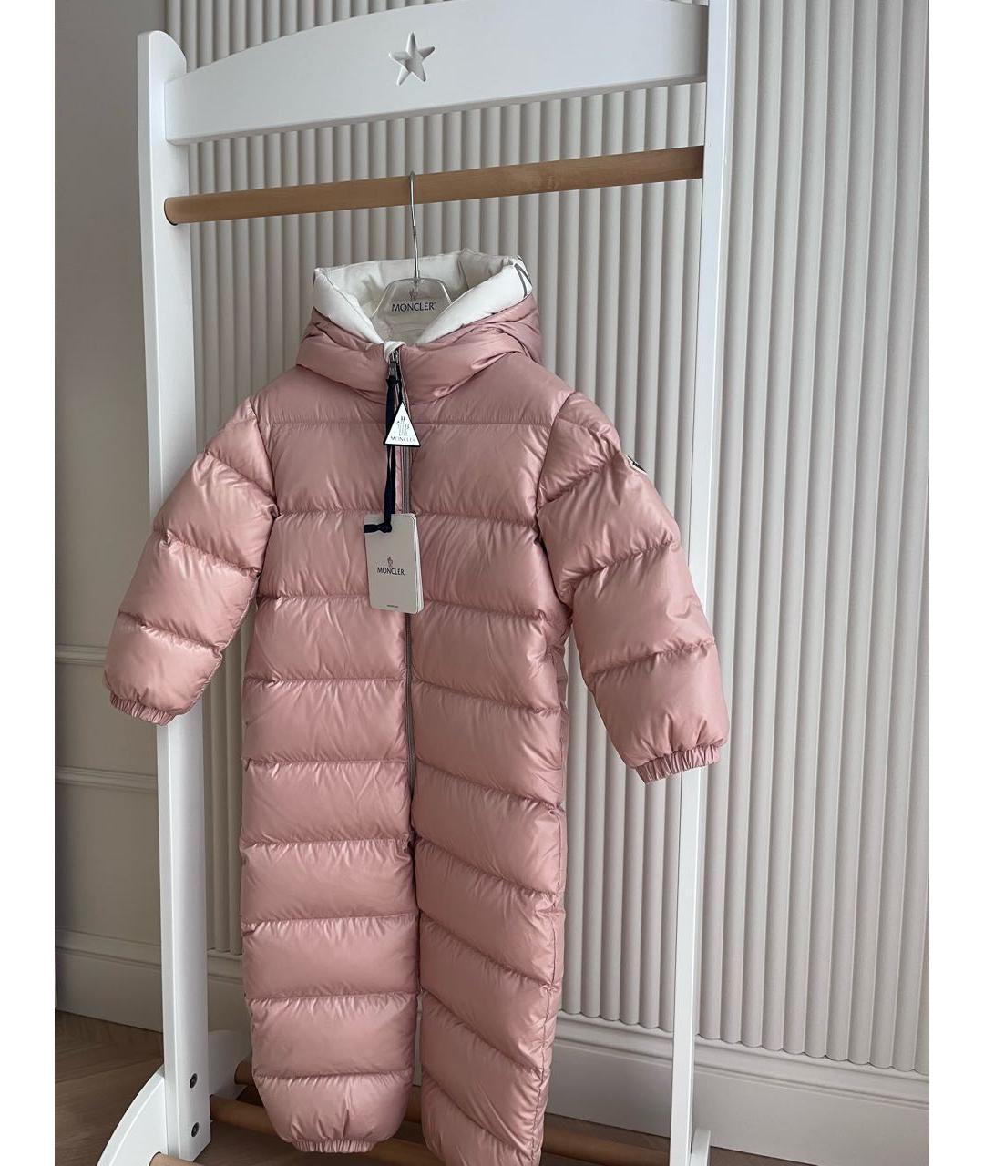 MONCLER Розовый комбинезон, фото 3