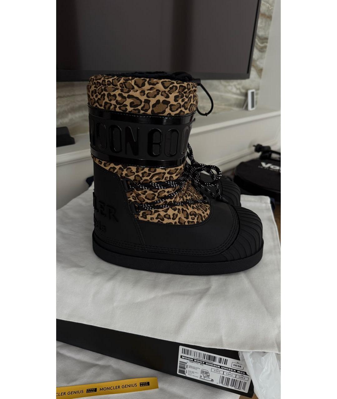 MOON BOOT Черные синтетические сапоги, фото 8