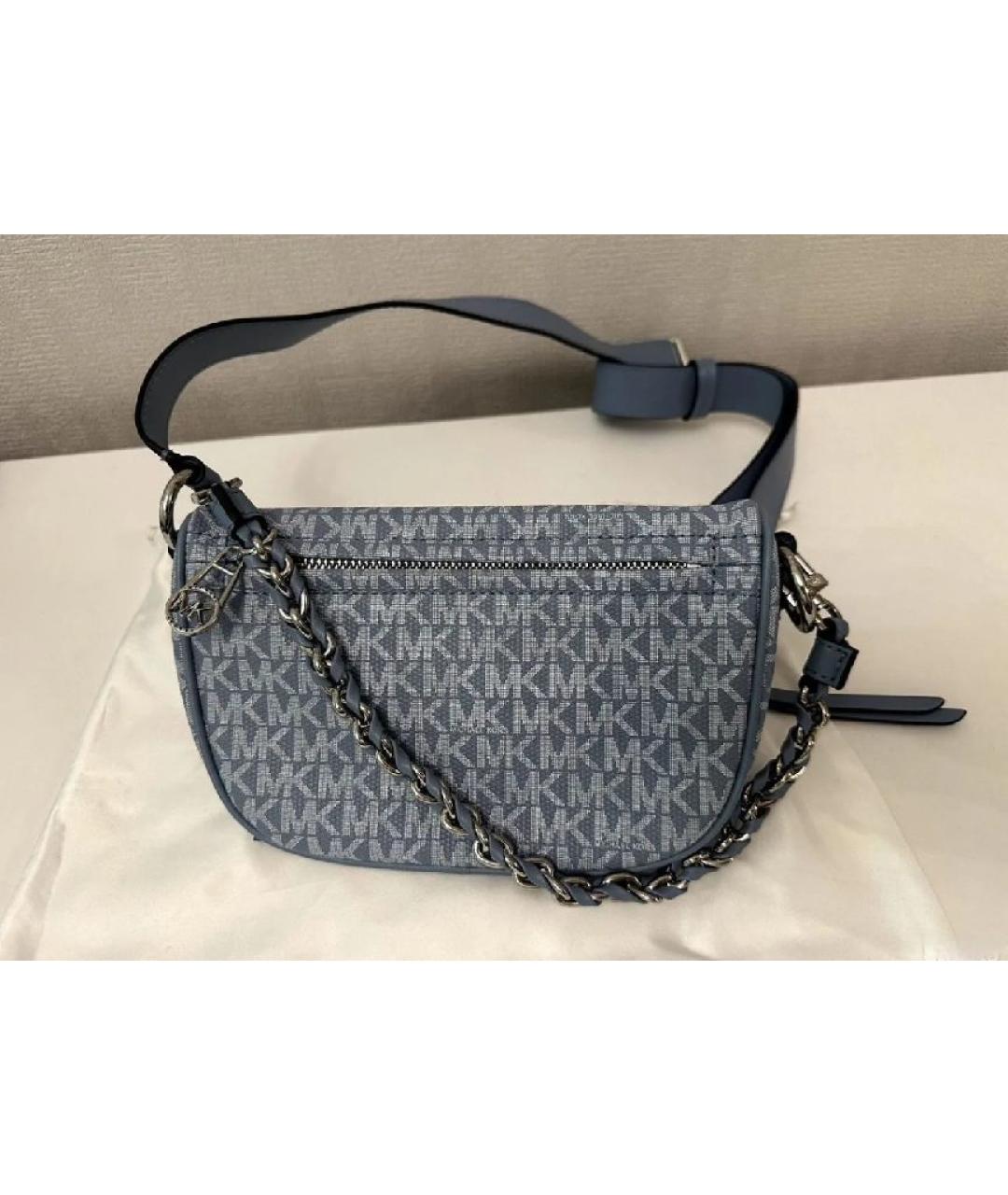 MICHAEL KORS Голубая поясная сумка, фото 3