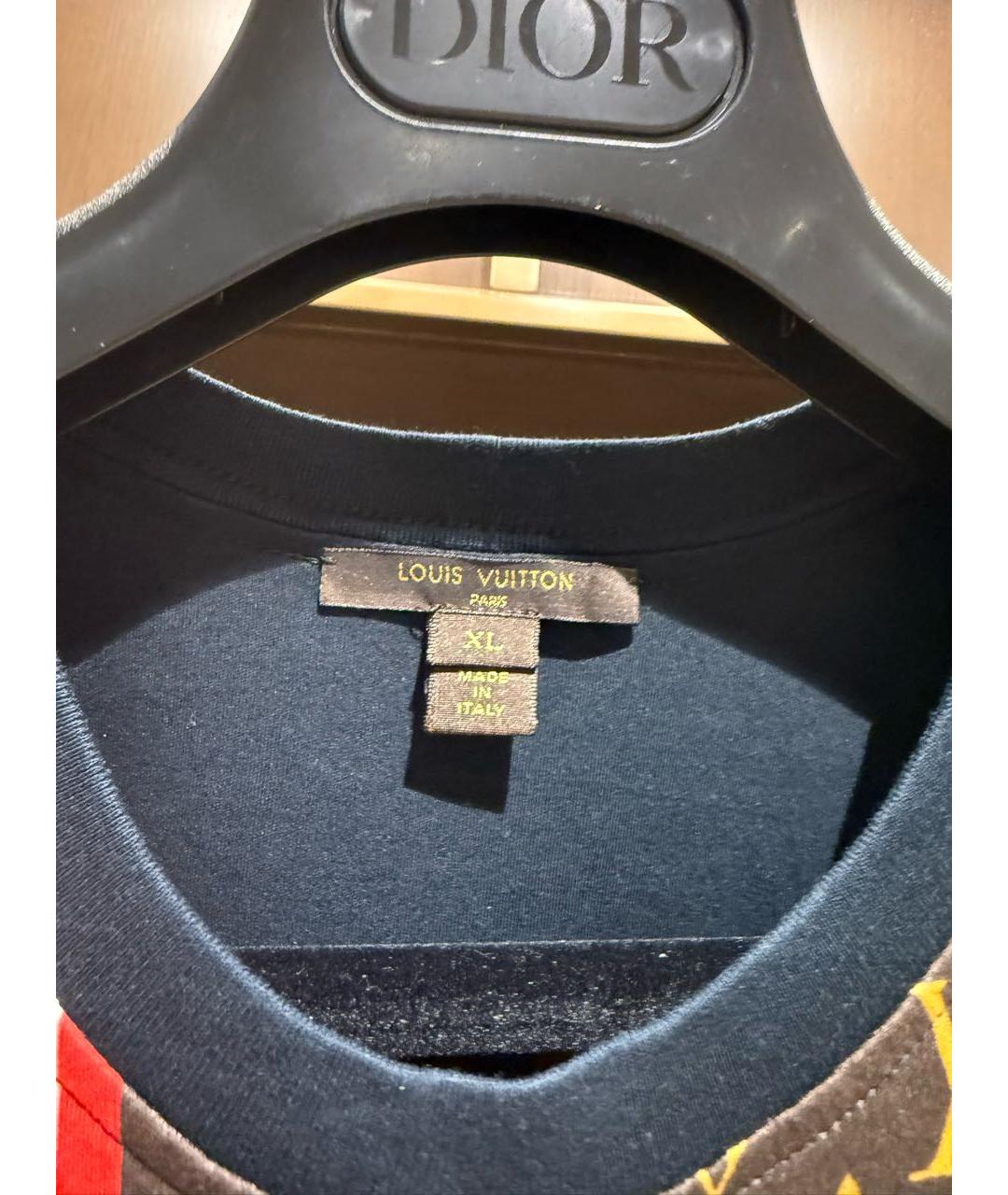 LOUIS VUITTON Мульти хлопковая майка, фото 2