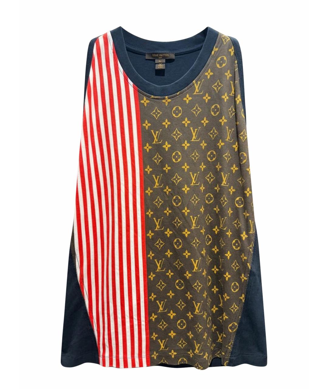 LOUIS VUITTON Мульти хлопковая майка, фото 1