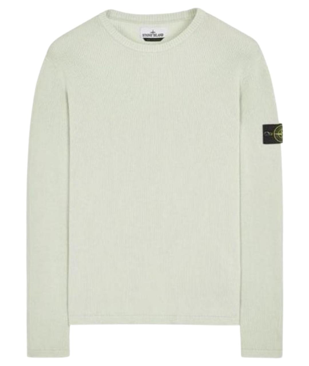 STONE ISLAND Зеленый хлопковый джемпер / свитер, фото 1